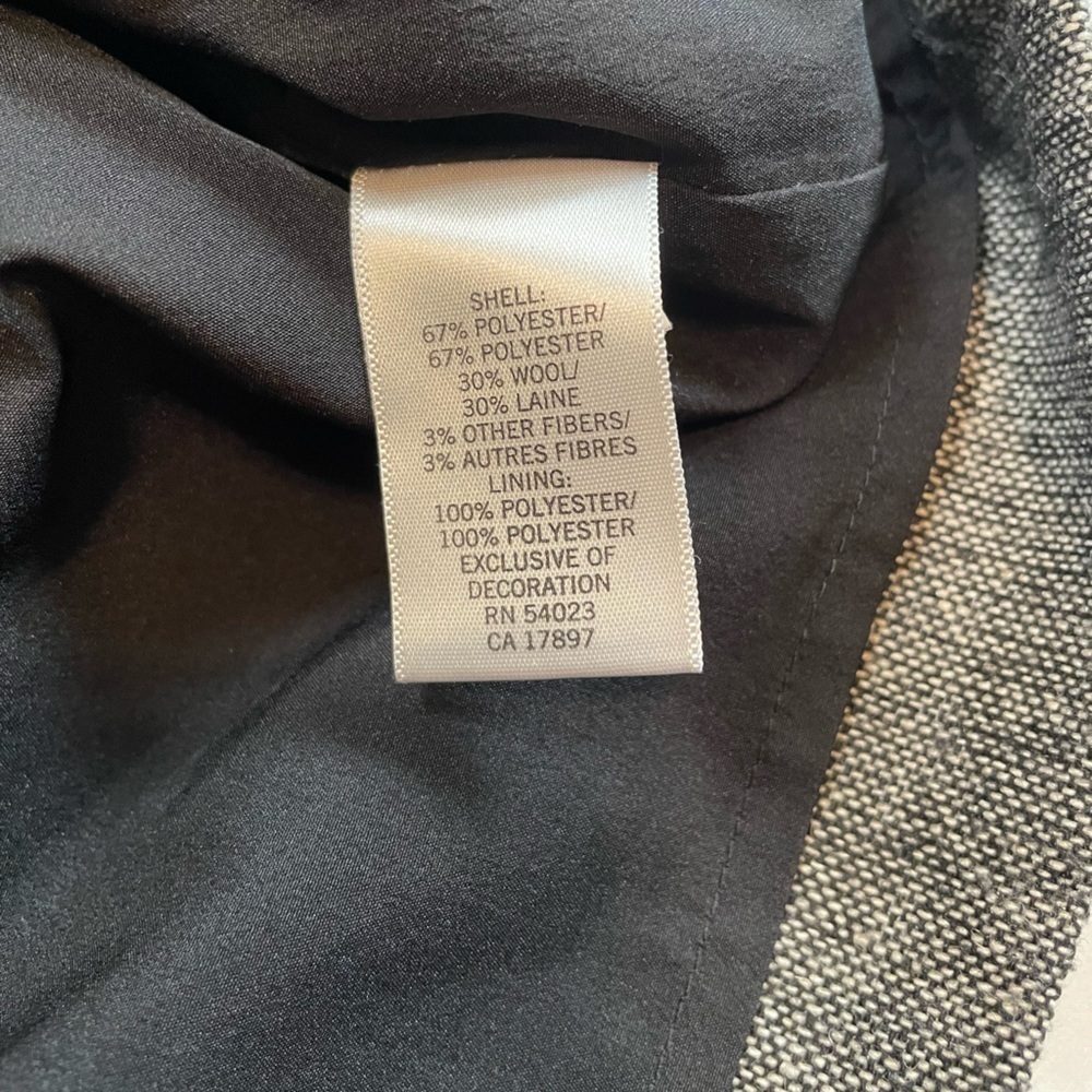 Banana Republic factory size 4 petite black/gray midi dress - Picture 7 of 7
